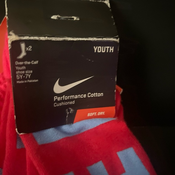 Women’s Jrs Nike Socks Size 5Y-7Y Crew over the calf Athletic Socks - Picture 3 of 6